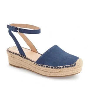 Franco Sarto Blue Espadrille Sandals